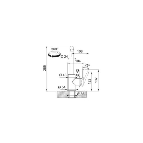 Змішувач Franke Lina L Pull Out (115.0733.716)