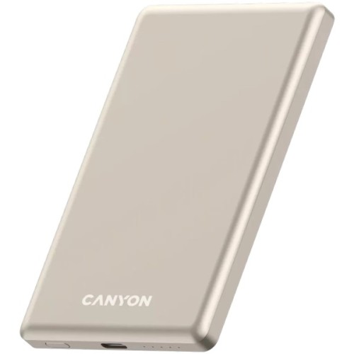 Батарея універсальна Canyon 5000mAh OnPower 505 slim Magsafe PD/20W Beige (CNS-CPB505BE)