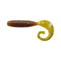 Силікон рибальський Reins Fat G-Tail Grub 2" 565 Motor Oil Green Flake (20 шт/уп.) (1552.03.45)