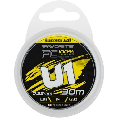 Флюорокарбон Favorite U1 FC 30m 4.0/0.33mm 16.0lb/7.25kg (1693.12.16)