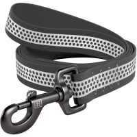 Повідець для собак WAUDOG Waterproof світловідбивний L-XXL Ш 25 мм Д 183 cм сірий (260811)