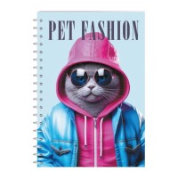 Блокнот Economix А5 пластикова обкладинка, спіраль, 80 аркушів, клітинка (E21958-06)