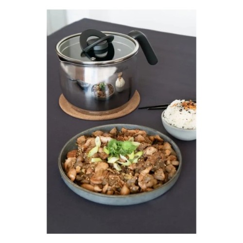 Каструля Tefal Opti Space,2.5л, (мультикаструля) нержавіюча сталь, бакеліт (G7371795)