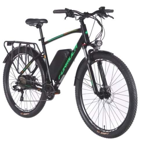 Електровелосипед Formula eCURSOR MAN AM DD 29" 21" 48B 17.5А*г 500Вт 2026 чорно-зелений (ELB-FR-29-248)