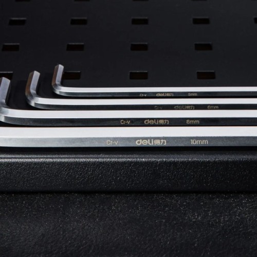 Ключ Deli шестигранний 1,5-10мм, 9шт (EDL3590)