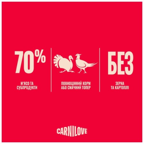 Консерви для собак Carnilove Turkey & Pheasant with Raspberry Leaves 300 г (8595602583652)