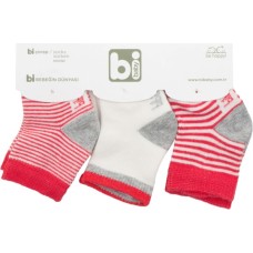 Шкарпетки дитячі Bibaby у смужку (68109-0-3-red)