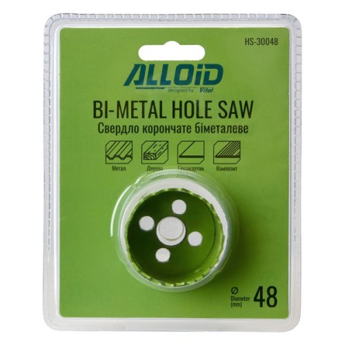 Коронка Alloid біметалева, 48мм (HS-30048)