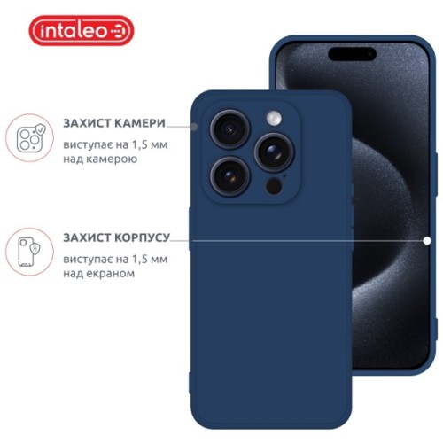 Чохол до мобільного телефона Intaleo SoftShell Apple iPhone 15 Pro Light Blue (1283126585319)