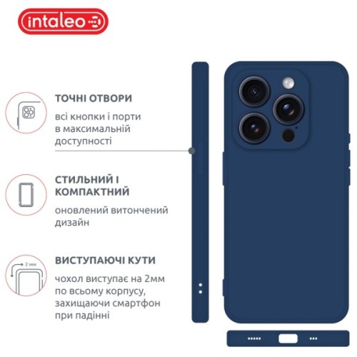 Чохол до мобільного телефона Intaleo SoftShell Apple iPhone 15 Pro Light Blue (1283126585319)
