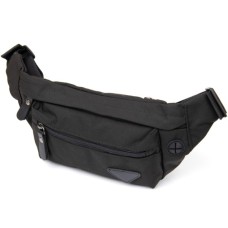 Сумка Vintage Бананка нейлон Чорна (20635)