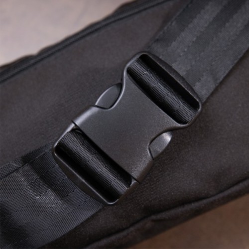 Сумка Vintage Бананка нейлон Чорна (20635)