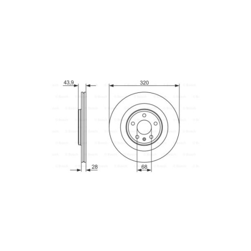 Гальмівний диск Bosch 0 986 479 552