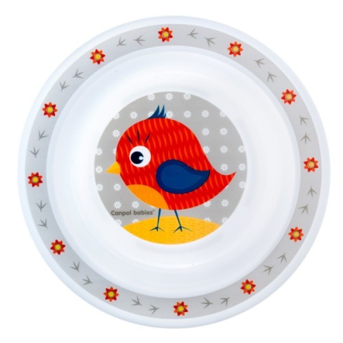 Набір дитячого посуду Canpol babies Cute Animals Пташка Червоний 5 предметів (4/401_red)