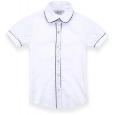 Блузка дитяча A-Yugi з коротким рукавом (1576-128G-white)