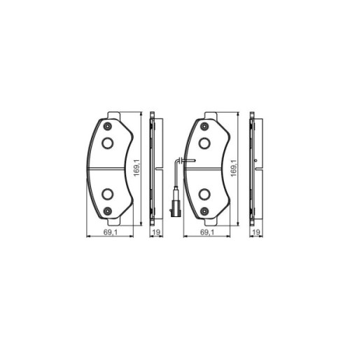 Гальмівні колодки Bosch 0 986 495 095
