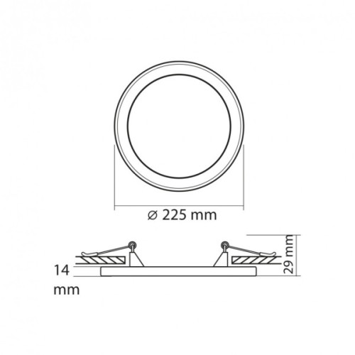 Світильник Videx VL-DL4R-1852