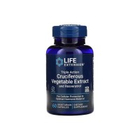 Трави Life Extension Екстракт хрестоцвітої потрійної дії з ресвератр (LEX-14696)