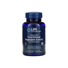 Трави Life Extension Екстракт хрестоцвітої потрійної дії з ресвератр (LEX-14696)