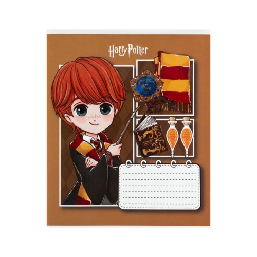Зошит Kite Harry Potter, 12 аркушів, коса лінія (HP26-235)