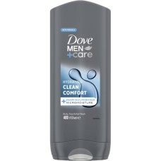 Гель для душу Dove Men+Care Чистота та комфорт 400 мл (8717644683149/8720181313448)