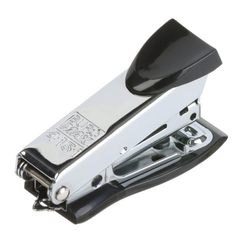 Степлер Buromax металевий МІНІ, 12 аркушів, (скоби №10), 61 х 34 х 25 мм, чорний (BM.4151-01)