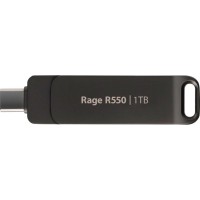 USB флеш накопичувач Patriot 1TB Rage R550 Matte Black USB 3.2/Type-C (PE1TR550DSAD)