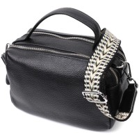 Сумка Vintage З натуральної шкіри Чорна (22343)