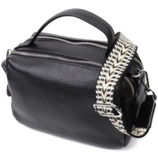 Сумка Vintage З натуральної шкіри Чорна (22343)
