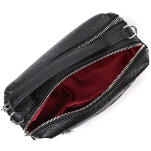 Сумка Vintage З натуральної шкіри Чорна (22343)