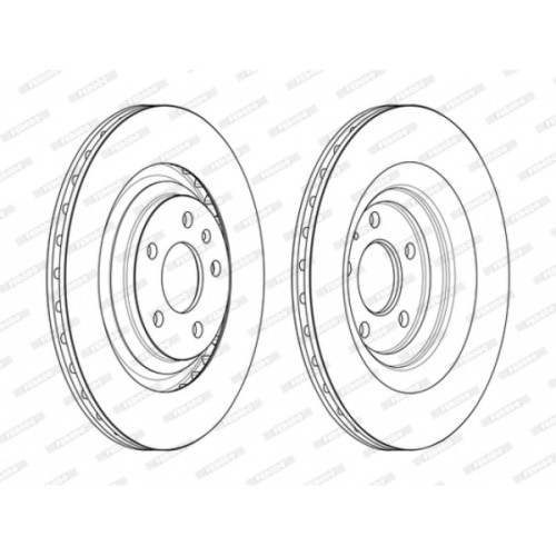 Гальмівний диск FERODO DDF2546C