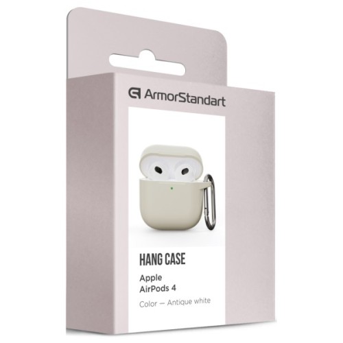 Чохол для навушників Armorstandart Hang Case для Apple AirPods 4 Antique white (ARM81279)