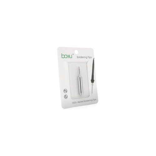 Жало паяльне Bakku BK-900M-T-2C,silver, 4*6.3mm, мідь, гальванічне покриття, перо широке (BK-900M-T-2C)