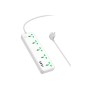 Мережевий фільтр живлення HOCO AC13A 5 роз, 3 USB, USB-C, 17W, 1,5м, White (AC13A/W)
