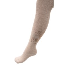 Колготки дитячі UCS Socks з квітами зі страз (M0C0302-1041-11G-beige)