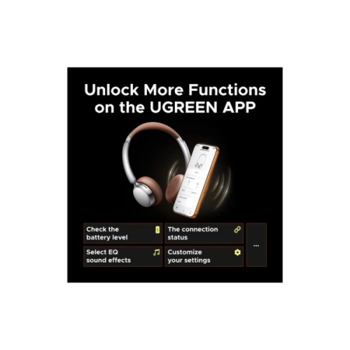 Навушники Ugreen HP207 Studio Plus Silver/Brown (75629)