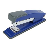 Степлер Buromax металевий, JOBMAX, 20 аркушів, (скоби №24; 26), 112 х 44 х 34 мм, синій (BM.4258-02)