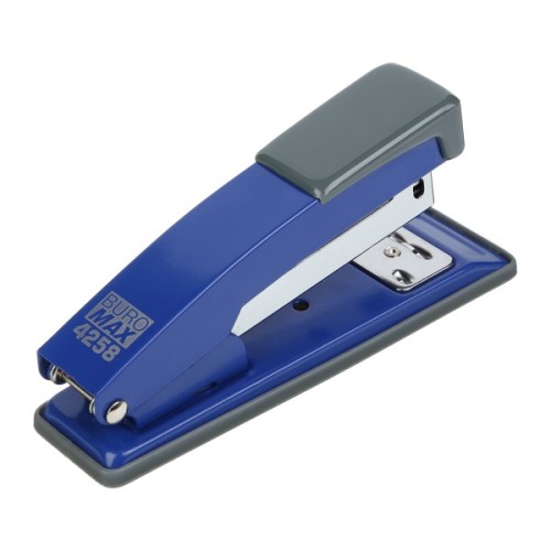 Степлер Buromax металевий, JOBMAX, 20 аркушів, (скоби №24; 26), 112 х 44 х 34 мм, синій (BM.4258-02)