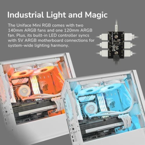 Корпус для ПК Cougar UNIFACE MINI RGB White