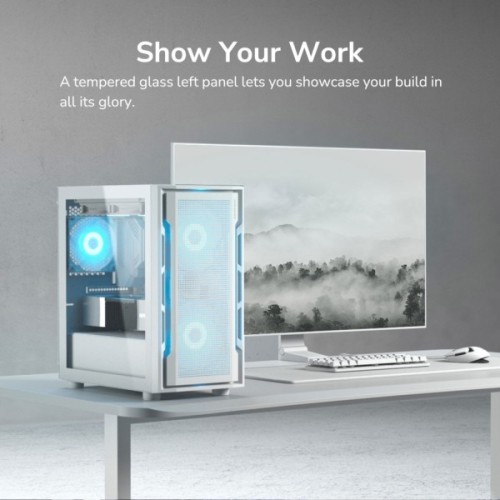 Корпус для ПК Cougar UNIFACE MINI RGB White