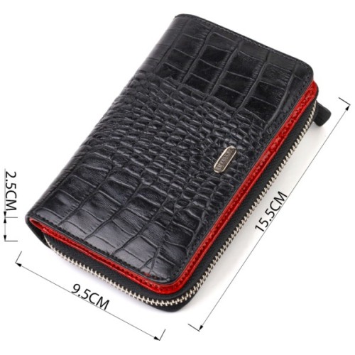 Портмоне Canpellini З натуральної шкіри Чорне (21911)