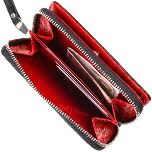 Портмоне Canpellini З натуральної шкіри Чорне (21911)