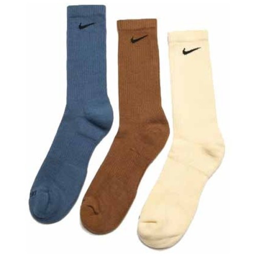 Шкарпетки Nike U NK EVERYDAY PLUS CUSH CREW SX6888-962 38-42 3 пари Синій/Коричневий/Бежевий (196153840768)