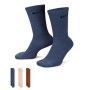 Шкарпетки Nike U NK EVERYDAY PLUS CUSH CREW SX6888-962 38-42 3 пари Синій/Коричневий/Бежевий (196153840768)