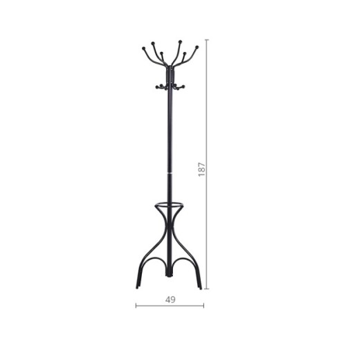 Вішалка підлогова Аклас Сумах VKY-6024B 187x49 (Чорний) (00164097)