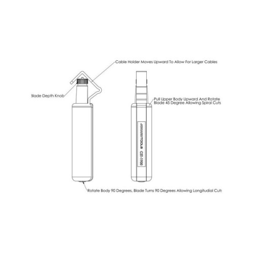 Інструмент Стриппер для оптоволокна + RG-56, RG-6 CST-1900 Jonard Tools (Стриппер CST-1900)