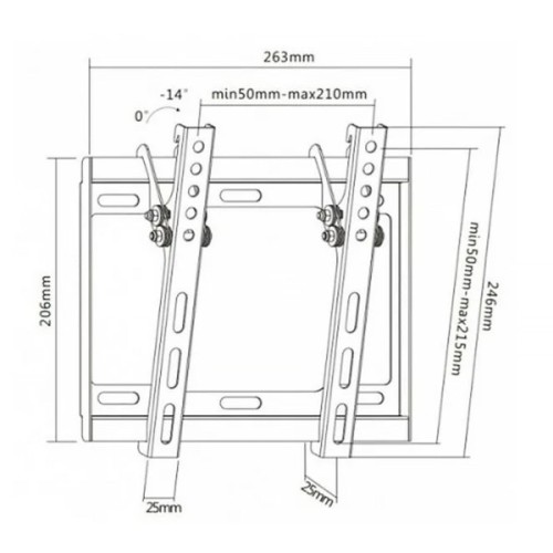 Кронштейн Brateck LP34-22T