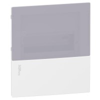 Розподільний щит Schneider Electric Mini Pragma 1ряд/8 модулів, внутрішній, димчасті двері (MIP22108T)