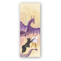 Закладки для книг Люцинка "Дракон та кошеня. Малювання" 1 шт. (ЛК000000159) (2000000000159)
