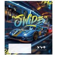 Зошит Школярик Night racers 36 аркушів лінія (036-3452L)